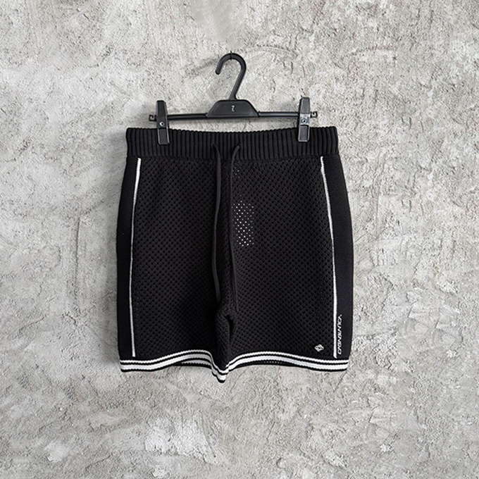 casablanca mesh knit drawstring shorts